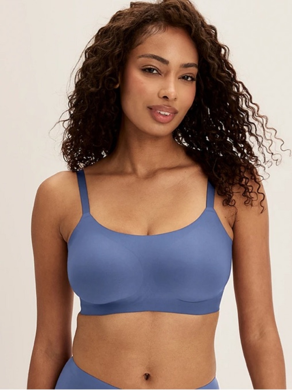 Knix Revolution Scoop Wireless Bra Blue Womens Size Small